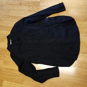 Soft Surroundings button front black tunic sz PL